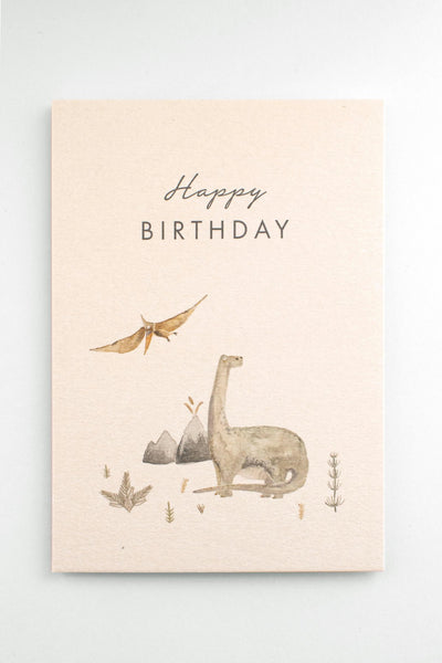 Postkarte Dino "Happy Birthday"
