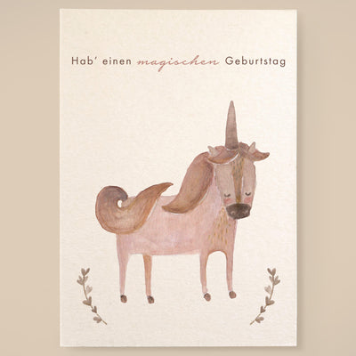Postkarte Einhorn "Magischer Geburtstag"